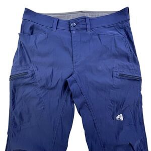 Eddie Bauer First Ascent Pants Men 35x34 Blue Hiking Cargo Outdoors Performance